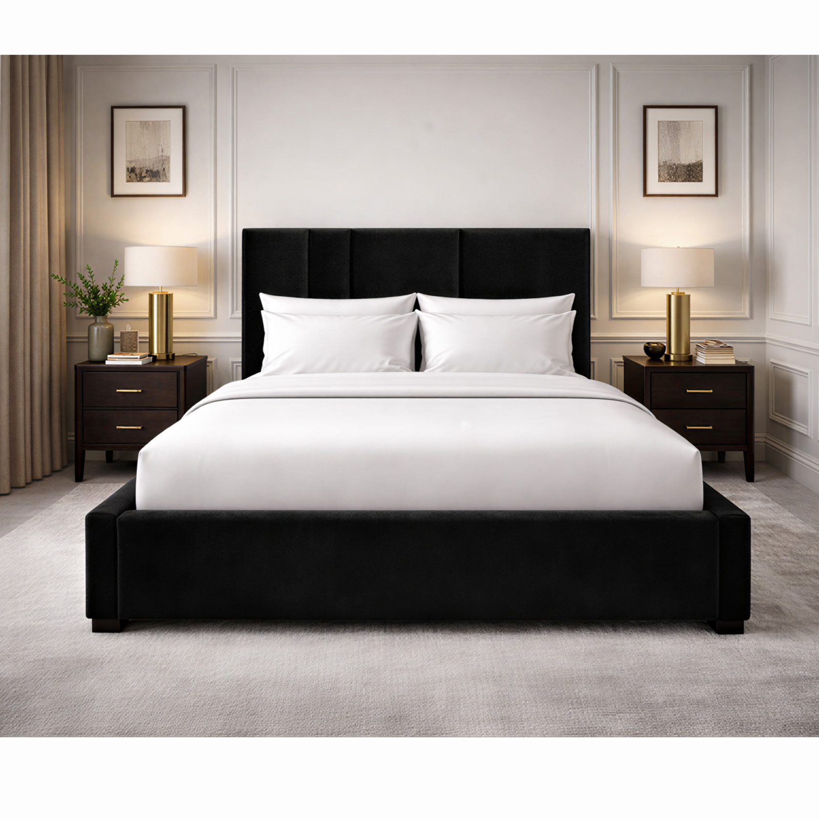 Imperial Luxury Metallic Line Bed Frame