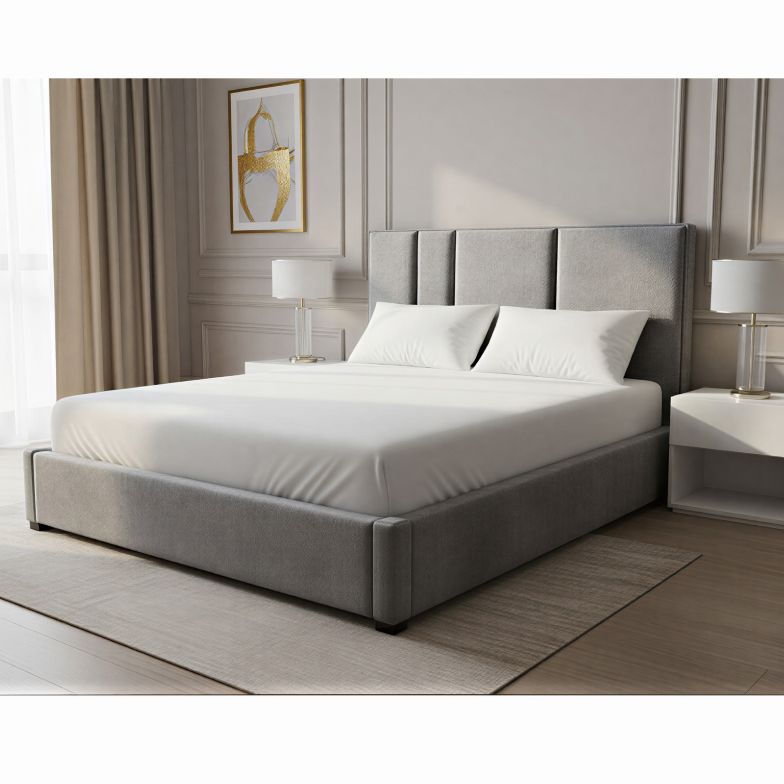 Imperial Luxury Metallic Line Bed Frame - Image 4