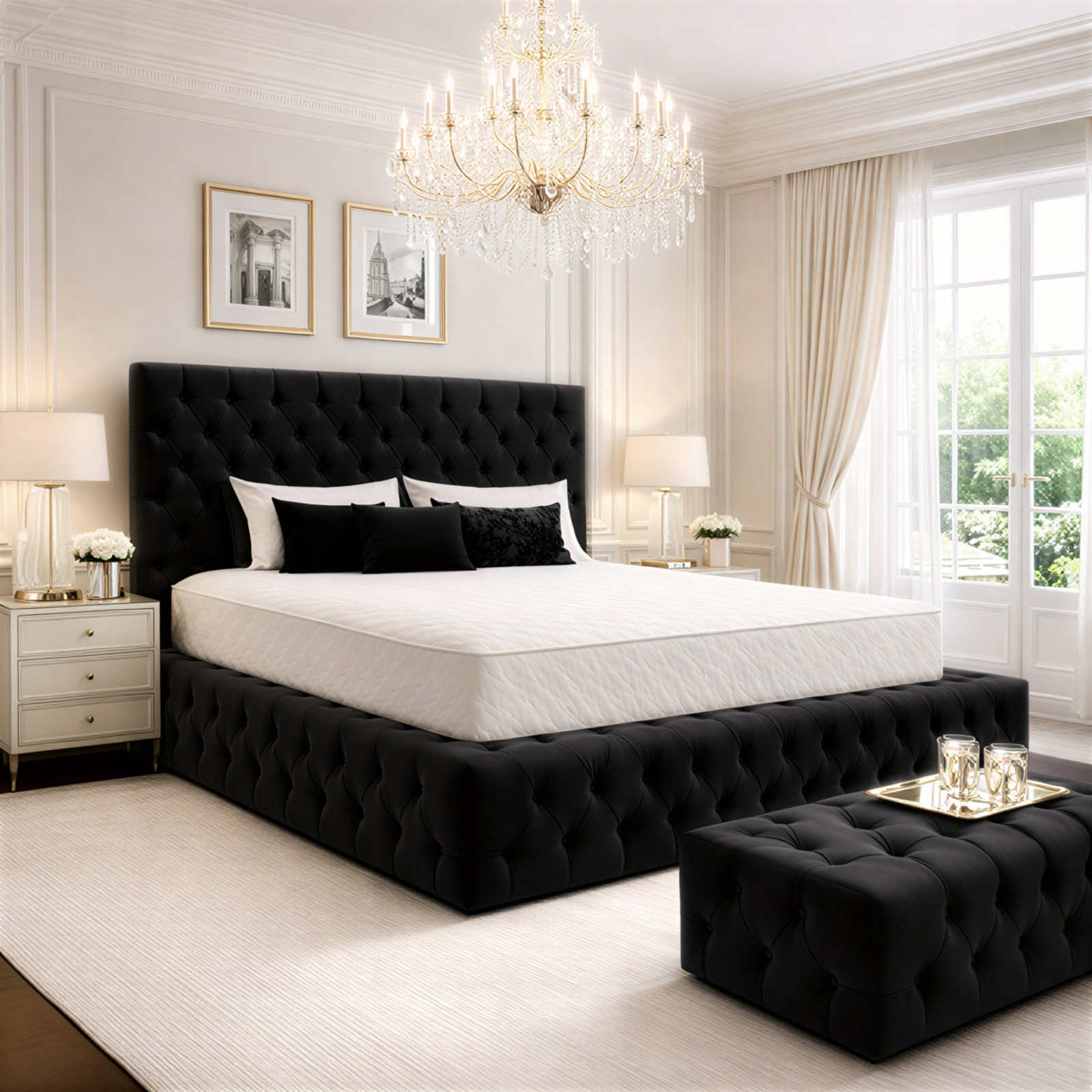 Liverpool Chesterfield Wide Ottoman Upholstered Storage Bed Frame - Image 2