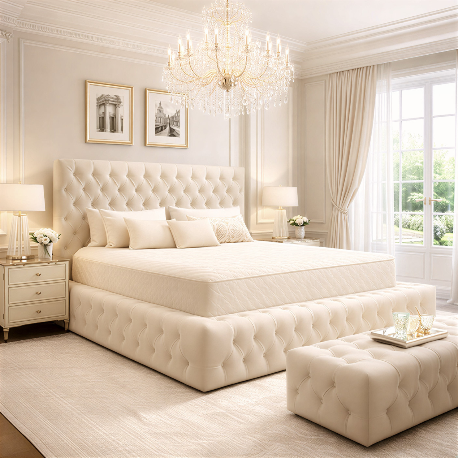 Liverpool Chesterfield Wide Ottoman Upholstered Storage Bed Frame - Image 3