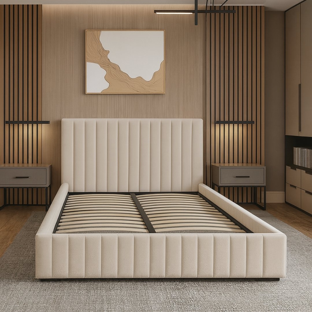 Ashbury Line Ottoman Upholstered Storage Bed Frame - Image 3