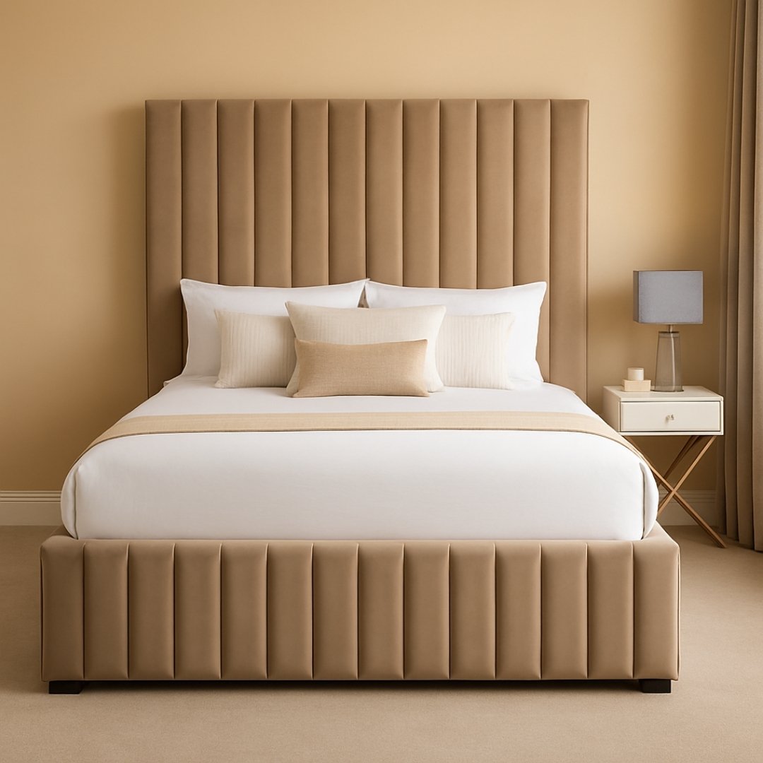 Ashford Line HighBack Ottoman Upholstered Storage Bed Frame