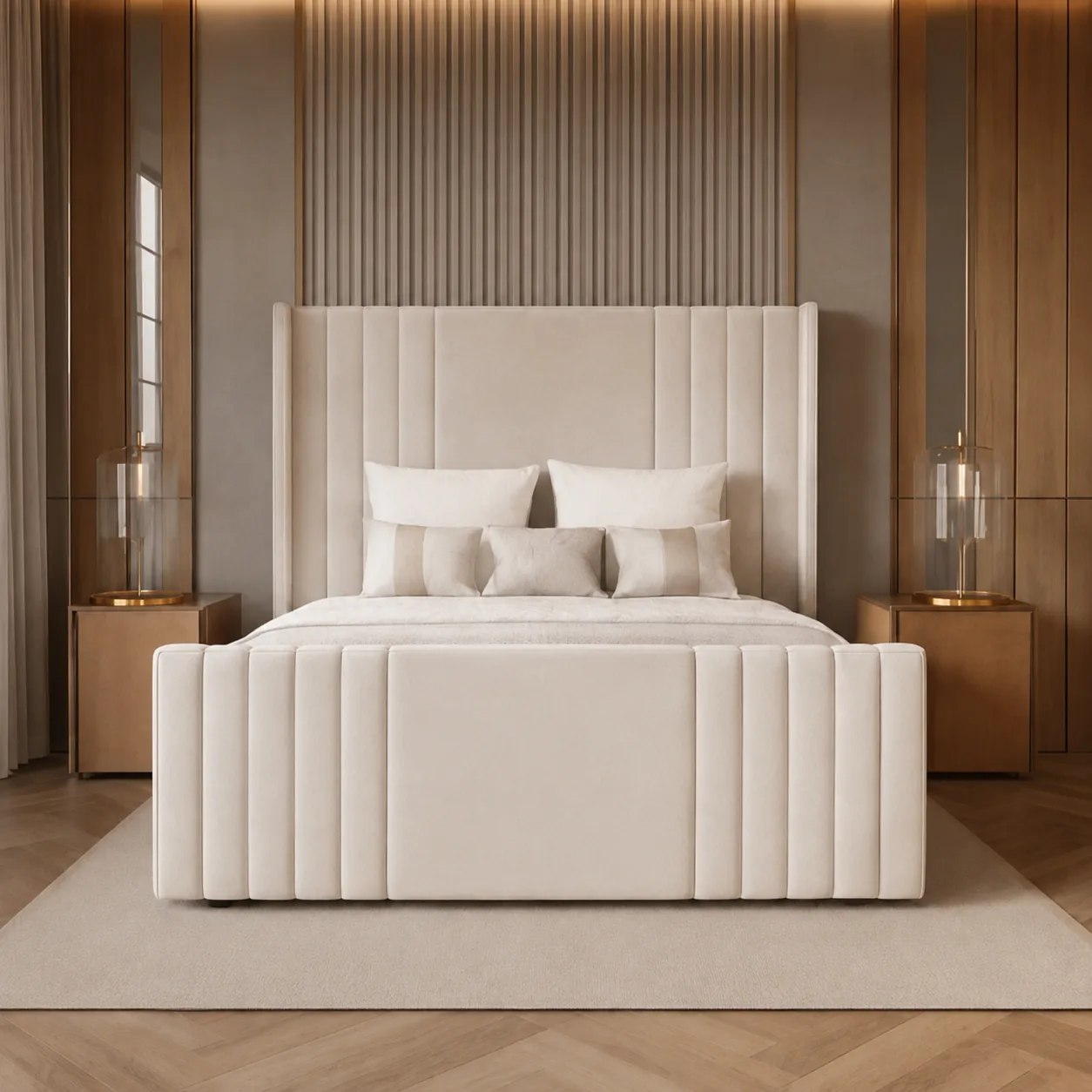 Basildon Wingback Ottoman Bed Frame