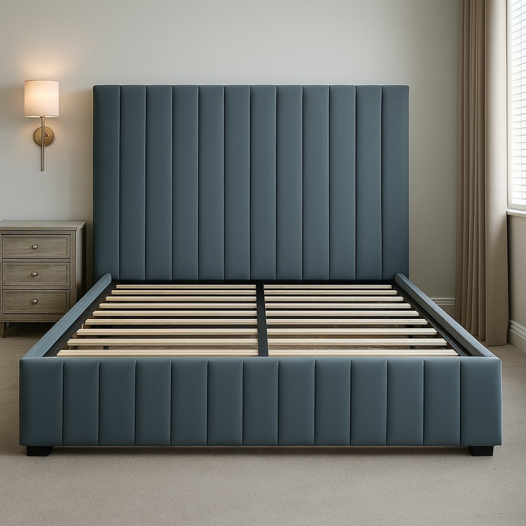 Cliffside Line Ottoman Upholstered Storage Bed Frame - Image 2