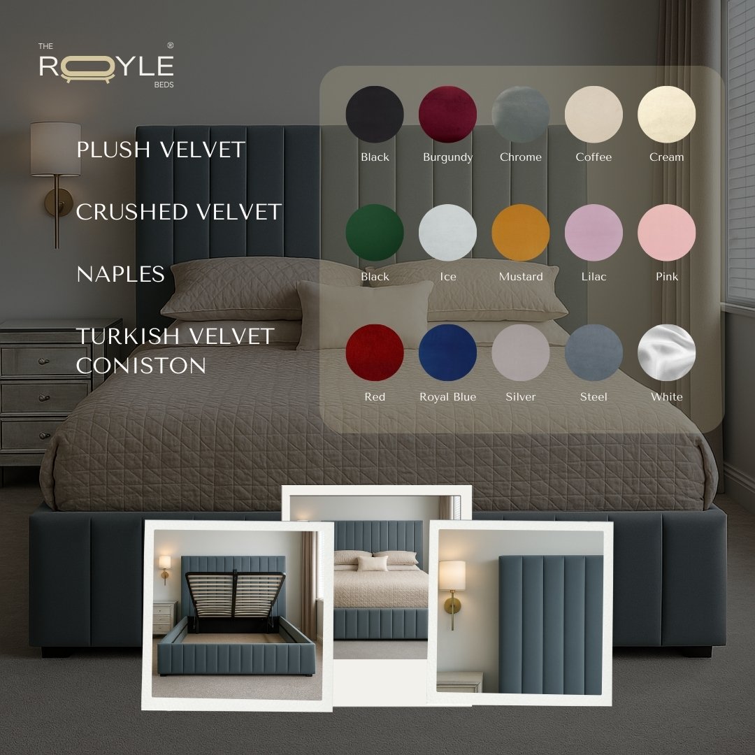 Cliffside Line Ottoman Upholstered Storage Bed Frame - Image 4