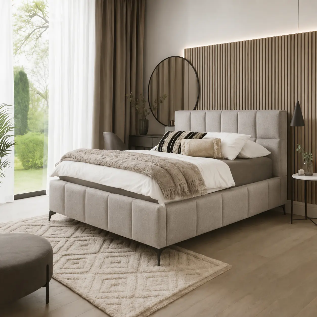 Glasgow Upholstered Ottoman Storage Bed Frame