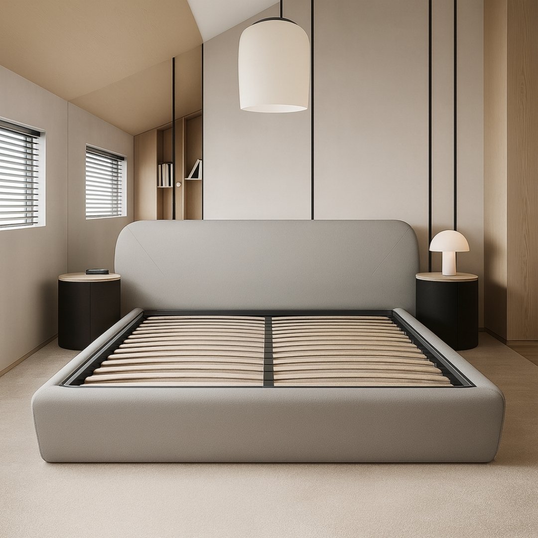 Glenwood Low Padded Ottoman Upholstered Storage Bed Frame - Image 3