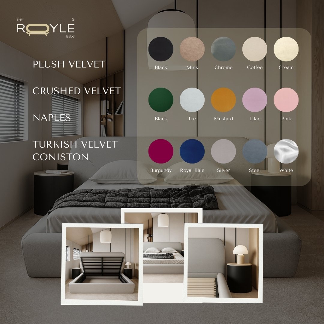 Glenwood Low Padded Ottoman Upholstered Storage Bed Frame - Image 4