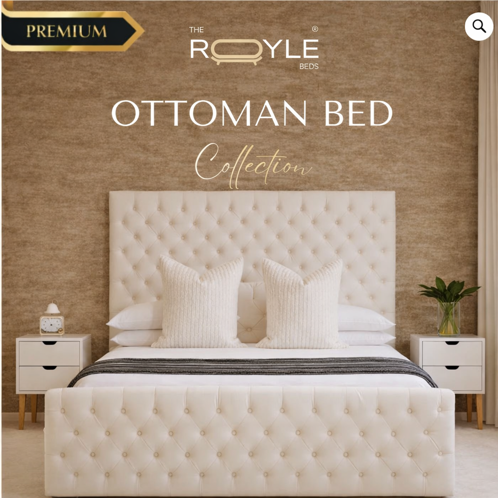 Harrow HighBack Chesterfield Ottoman Upholstered Storage Bed Frame - Image 5