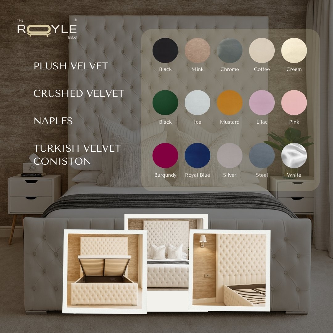 Harrow HighBack Chesterfield Ottoman Upholstered Storage Bed Frame - Image 3