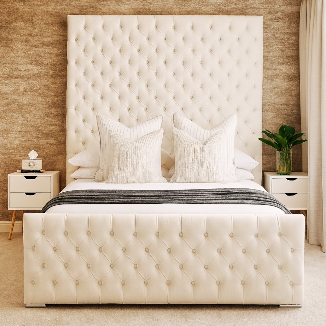 Harrow HighBack Chesterfield Ottoman Upholstered Storage Bed Frame