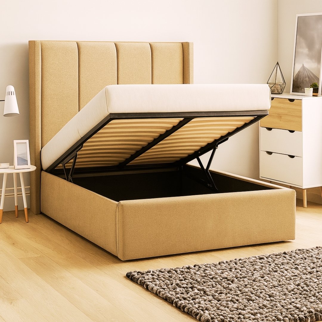 Loxley Line Bed Frame with Optional Ottoman Storage - Image 3