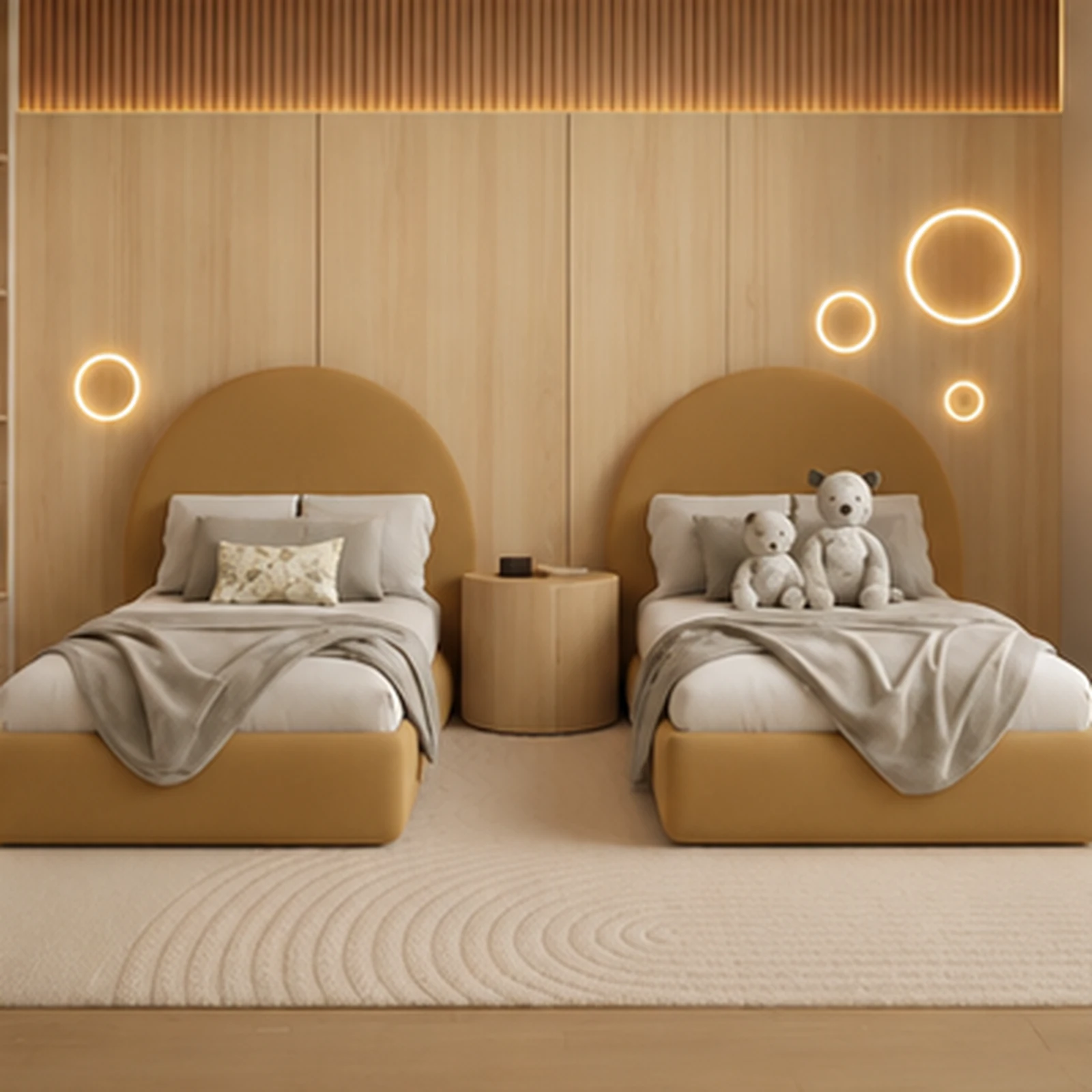 Manhattan Round Head Ottoman Storage Bed Frame