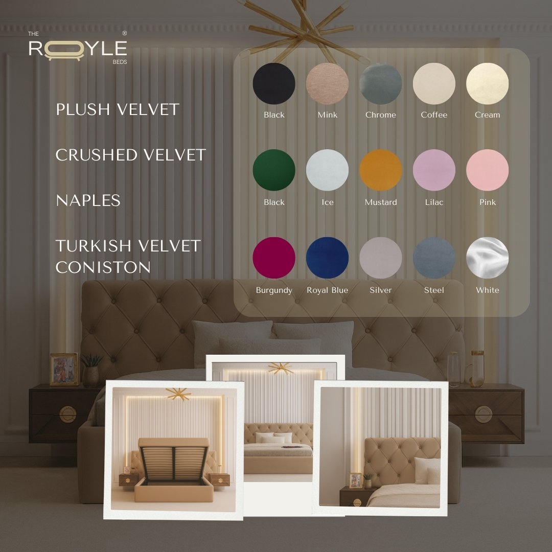 Nottingham Wide Back Chesterfield Ottoman Upholstered Storage Bed Frame - Image 4