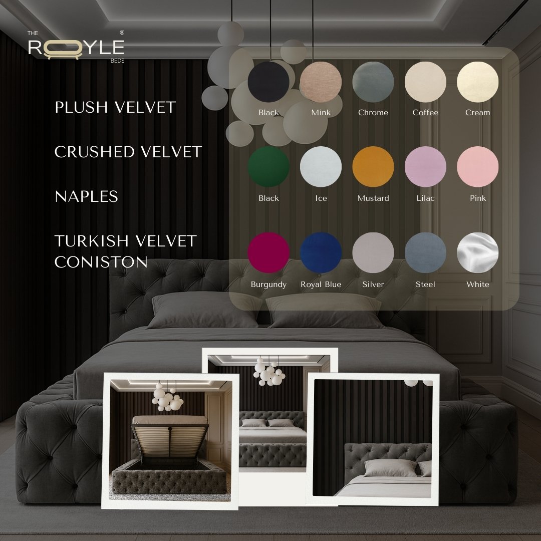 NovaLine Platform Chesterfield Ottoman Upholstered Storage Bed Frame - Image 4