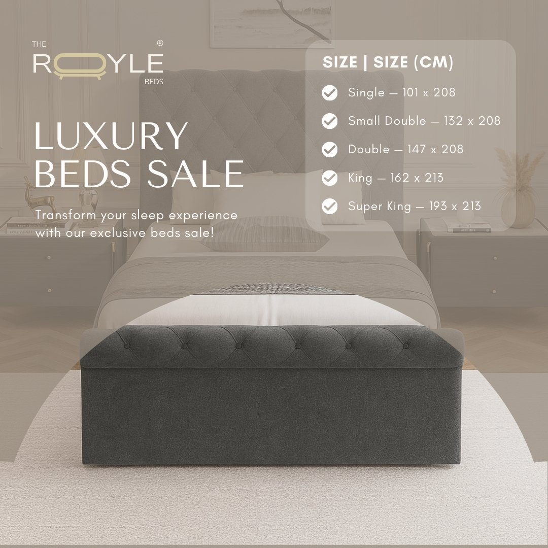 Sienna Single Sleigh Bed Frame with Optional Ottoman Storage - Image 4