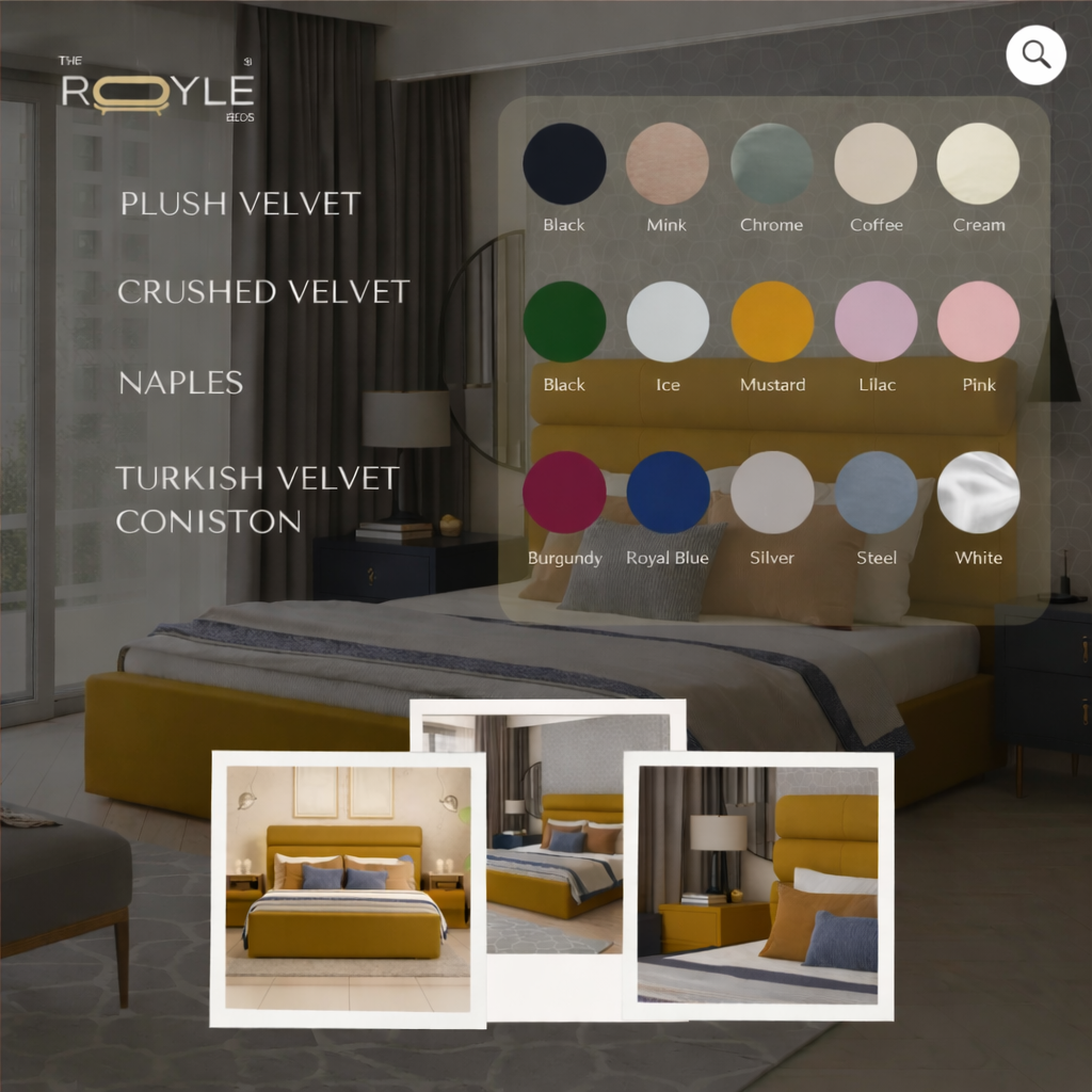 Modern Argan Rolled Back Ottoman Upholstered Storage Bed Frame - Image 3