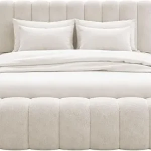 teddy fabric single bed frame