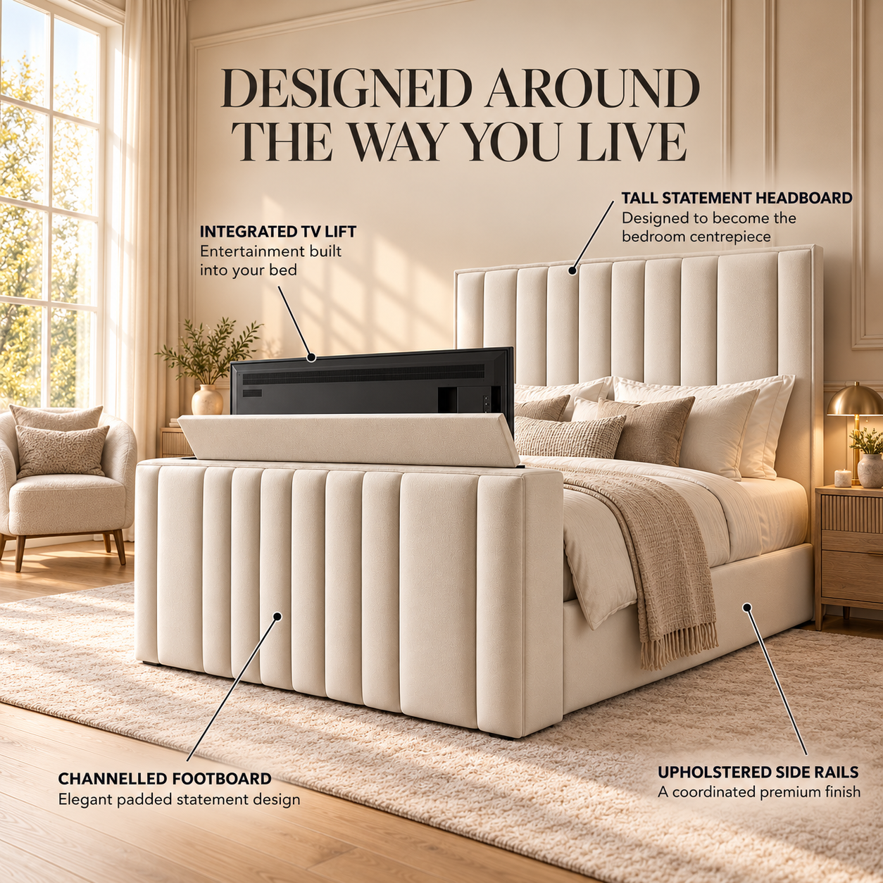 TV Bed Frame
