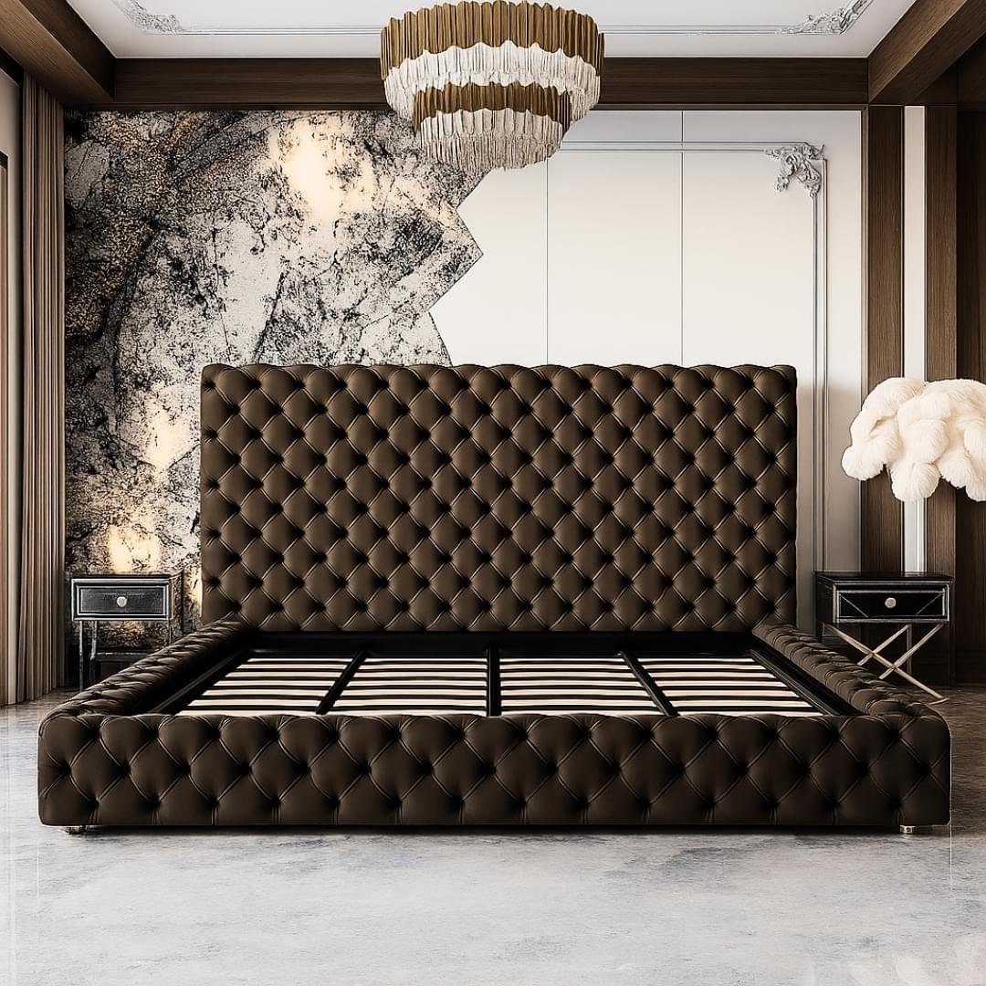 Highland Luxury Chesterfield Bed Frame with Optional Ottoman Storage - Image 2