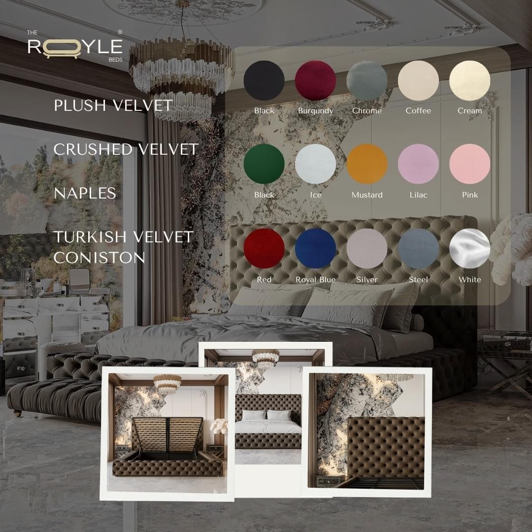 Highland Luxury Chesterfield Bed Frame with Optional Ottoman Storage - Image 4