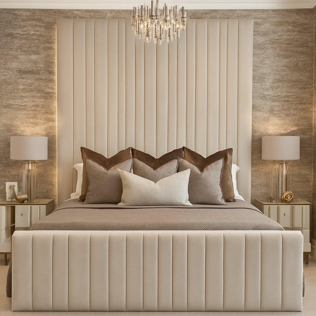 Millhouse High Bespoke Ottoman Upholstered Storage Bed Frame